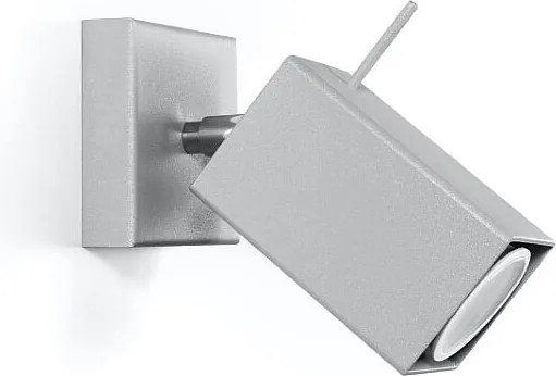 Kinkiety nowoczesny Briow, stal - 1 źródło światła 4000K - L.8 x H.8 cm - szary