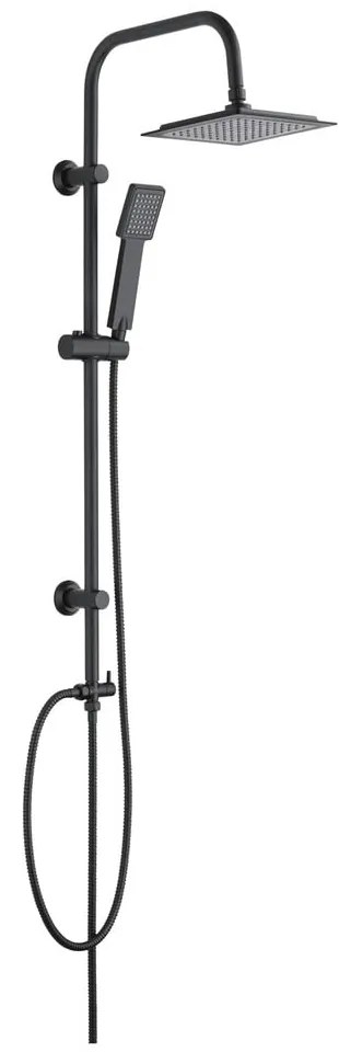 Zestaw prysznicowy ze stali nierdzewnej w kolorze matowej czerni 101 cm Cuadro – Wenko