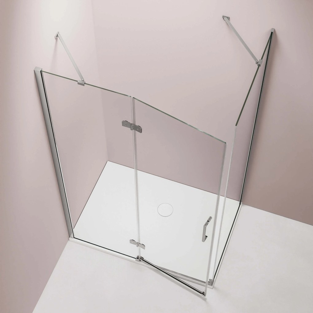 Kabina prysznicowa narożna NT403 drzwi uchylne