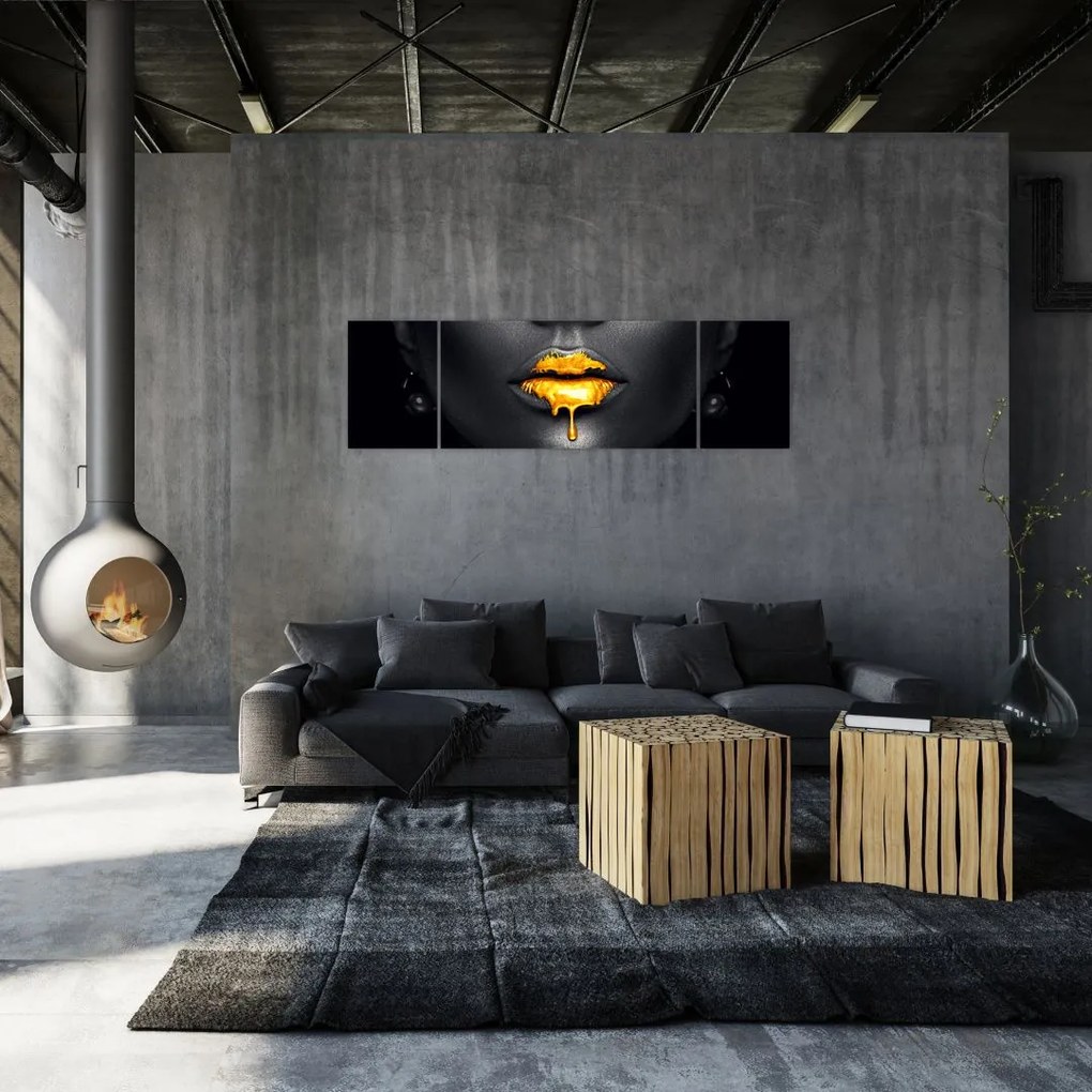 Obraz - Usta kobiety (170x50 cm)