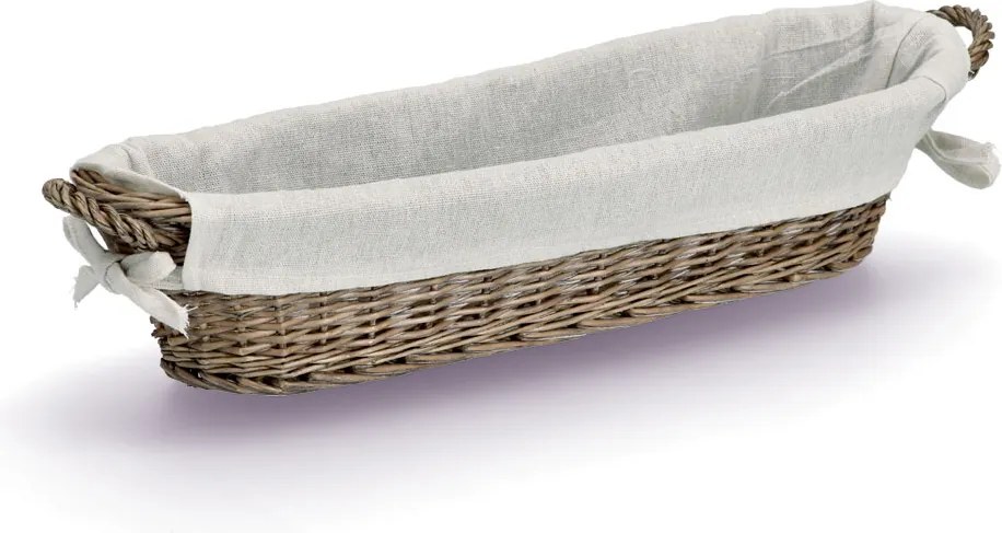 Wiklinowy koszyk na chleb, 49 x 14 x 10 cm