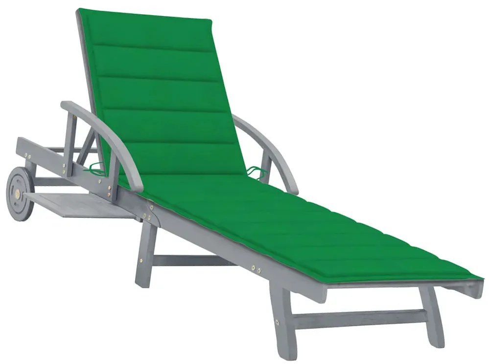 Zielony leżak ogrodowy R3-H78