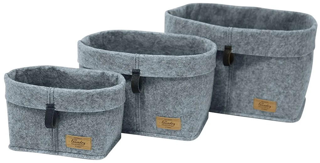 Organizer na kosmetyki i drobne przedmioty FELI, z imitacji filcu, 24 x 16 x 16 cm, WENKO