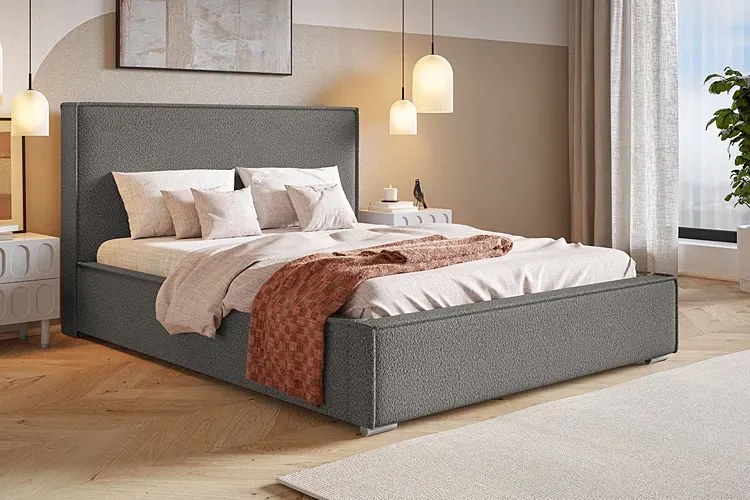 Dwuosobowe łóżko z pojemnikiem 140x200 Mensis 3X - 36 kolorów