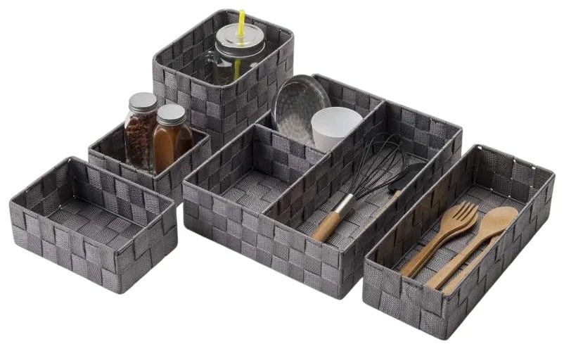 Compactor Organizer do przechowywania do szuflady TEX 19 x 14 x 13 cm, szary