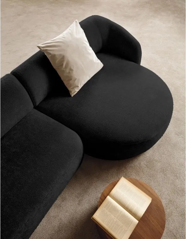 Narożnik NOBO Prawostronny system modułowy tkanina DressME 21 Grafitowy