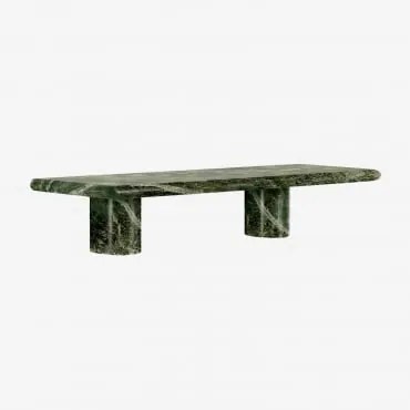 Zestaw 2 Półek Ściennych Z Marmuru Uganda Zielony Marmur Forest & ↔︎ 60 Cm - Sklum