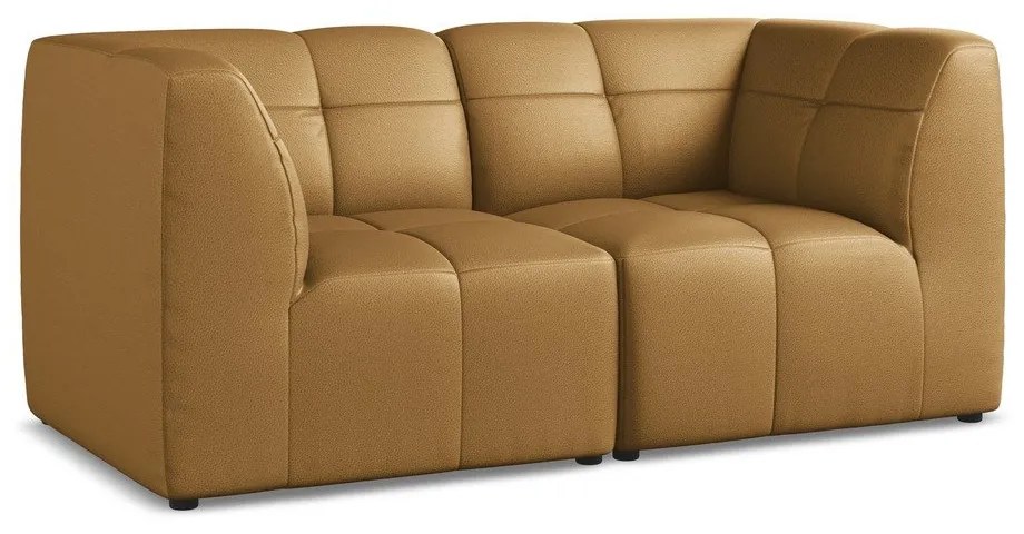Brązowa sofa z imitacji skóry 180 cm Aloha – Makamii