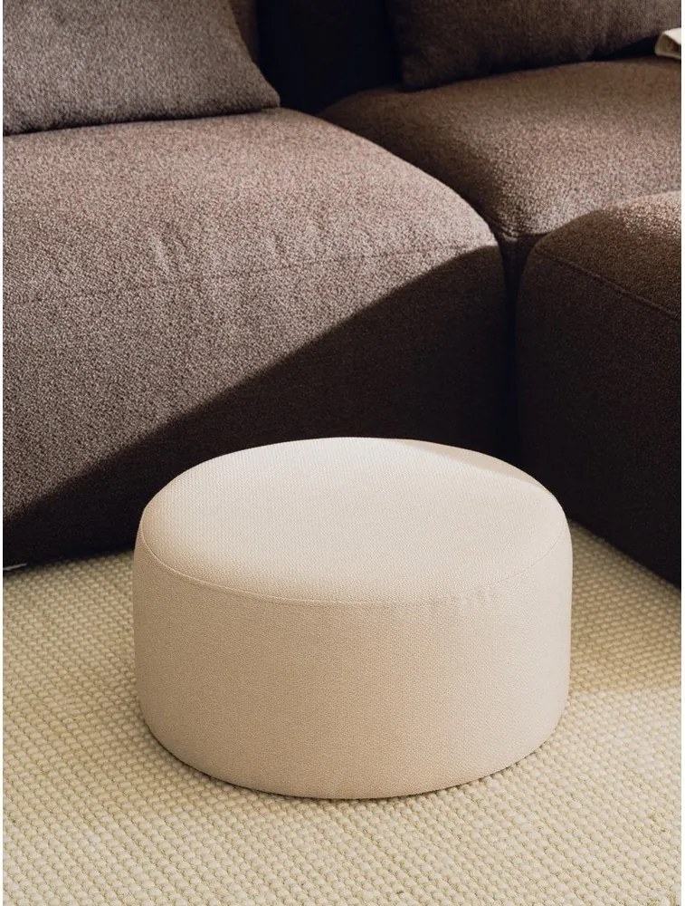 Beżowy puf Folk – noo.ma