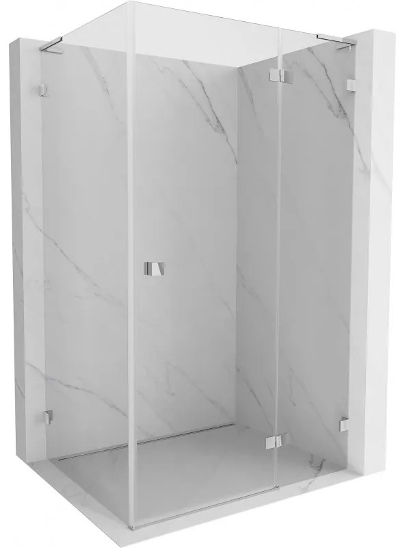 Mexen Lunar L kabina prysznicowa uchylna prawa 90 x 70 cm, transparent, chrom - 834L-090-070-01-00-P