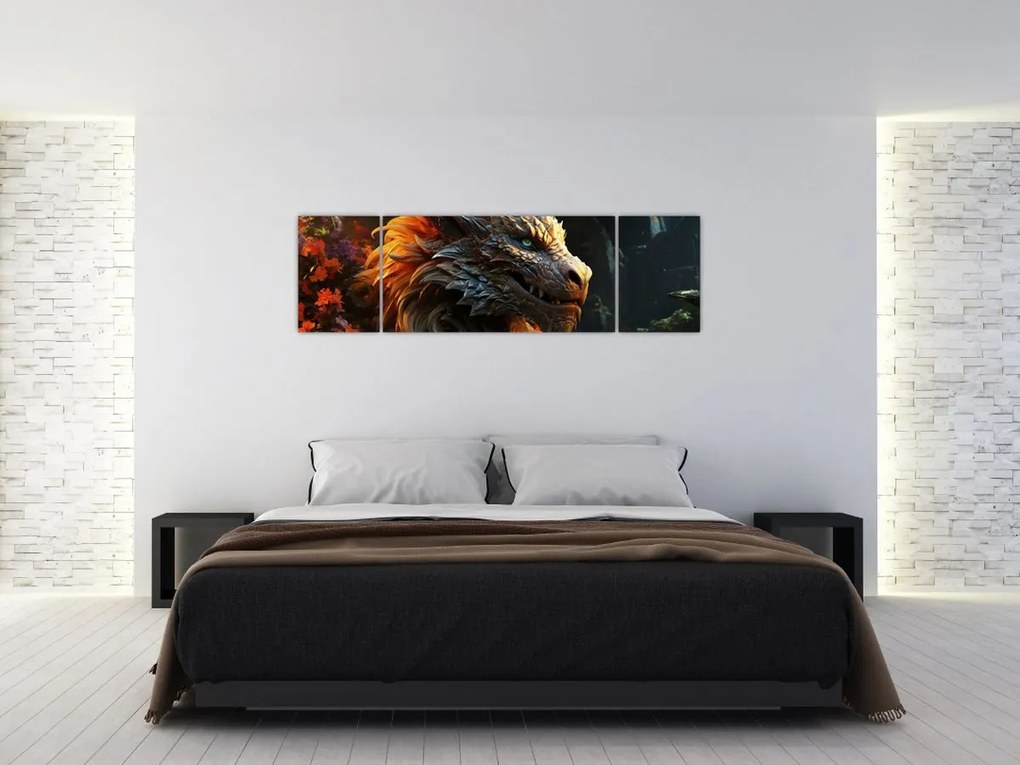 Obraz - Smok (170x50 cm)