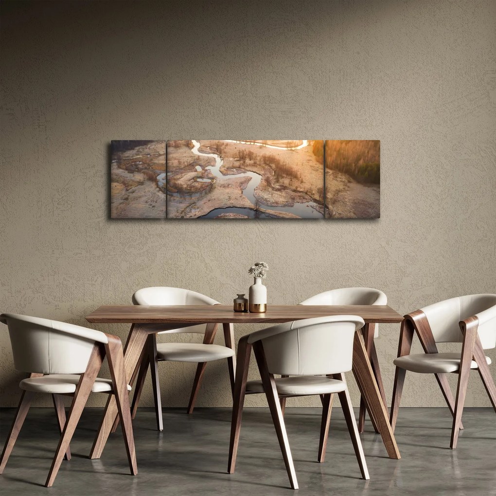 Obraz - Świt nad meandrami (170x50 cm)