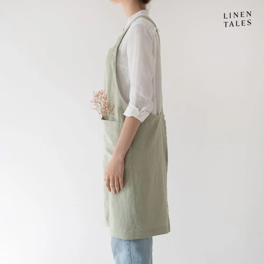 Lniany fartuch Crossback – Linen Tales