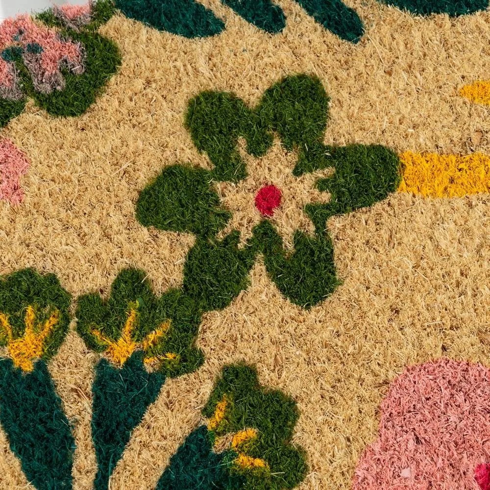 Wycieraczka z włókna kokosowego 40x60 cm Flora – Casa Selección