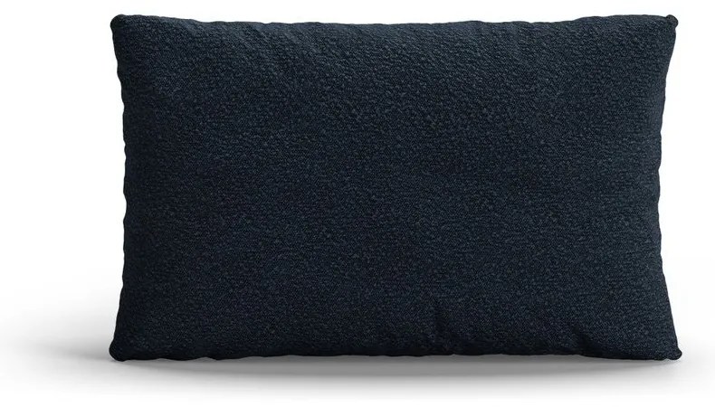 Ciemnoniebieska poduszka na sofę z materiału bouclé Poppy – Micadoni