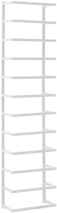 Biała industrialna drabinka na ręczniki N0-F03