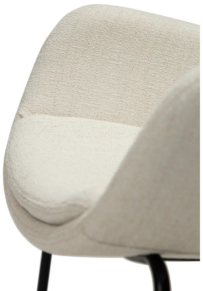 Kremowy fotel z materiału bouclé Zimmer – DAN-FORM Denmark