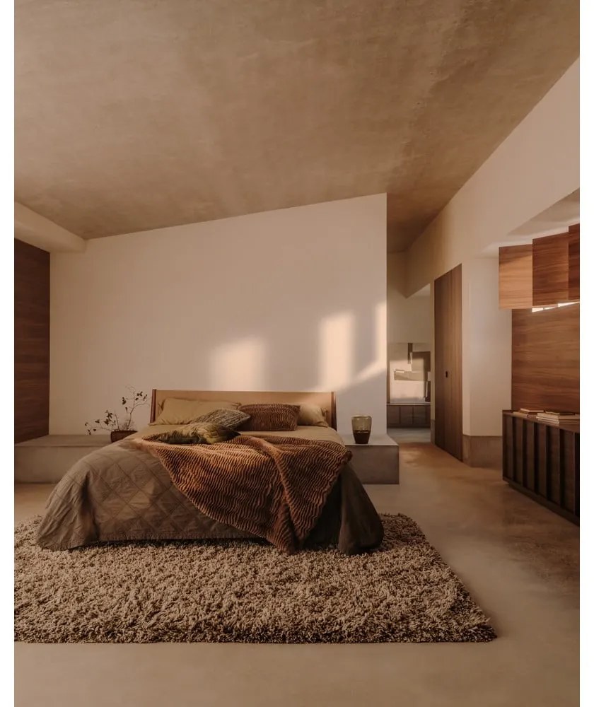 Żółtozielona pościel jednoosobowa z perkalu bawełnianego 150x220 cm Sifinia – Kave Home