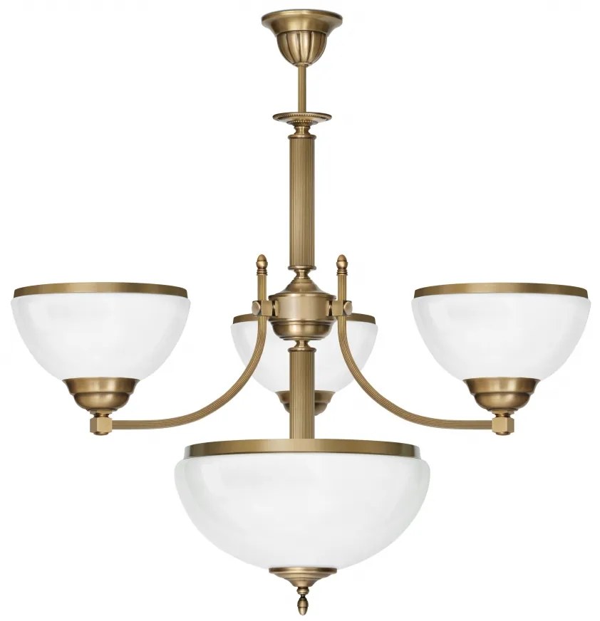 Klasyczny żyrandol mosiężny R-S4A