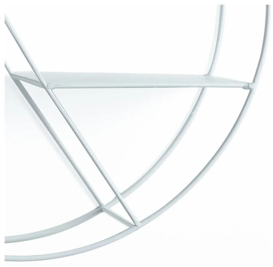 Biała wielopoziomowa metalowa półka 45 cm Sorbo – Tomasucci
