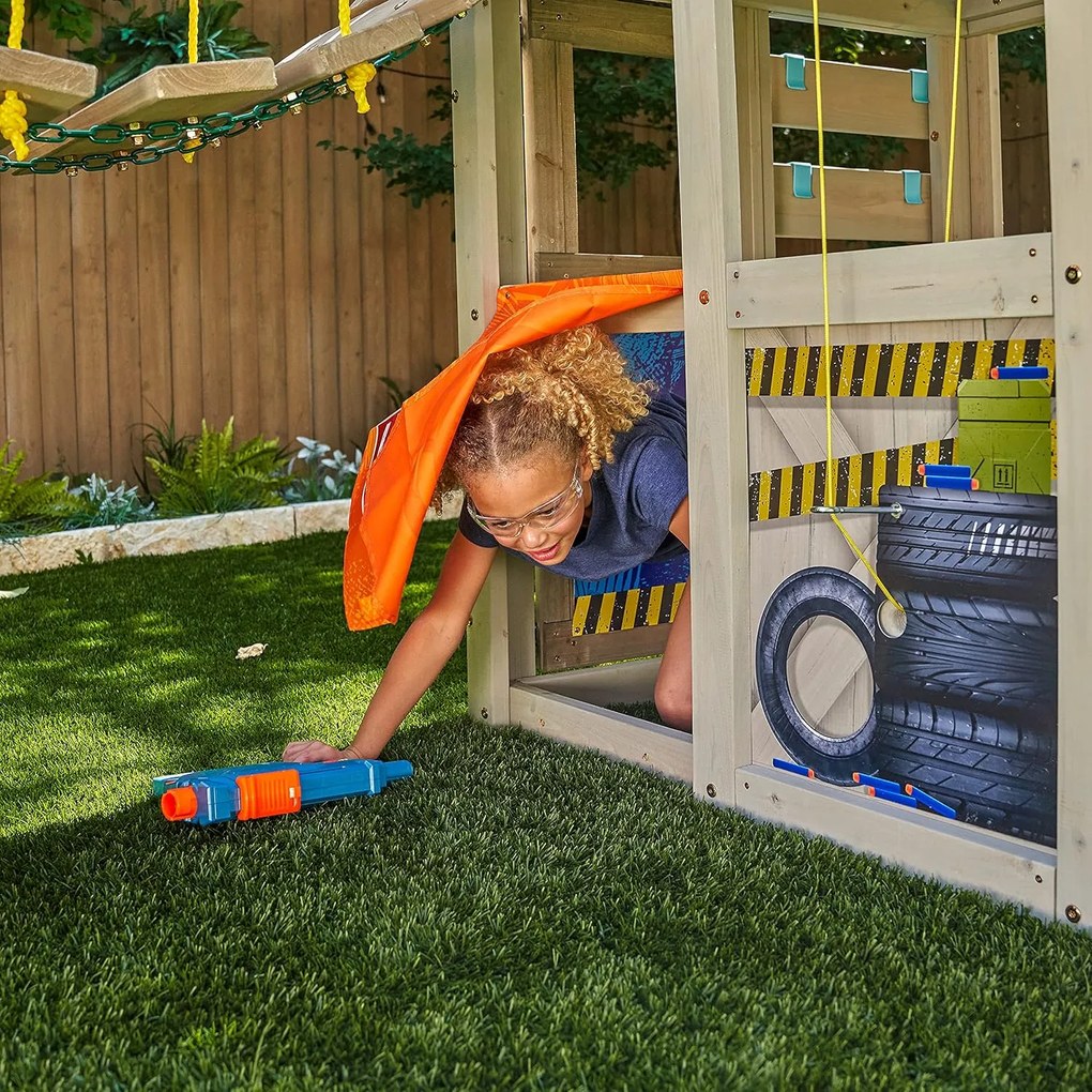 Plac zabaw do ogrodu NERF BATTLE FORT 4,45x1,84 m