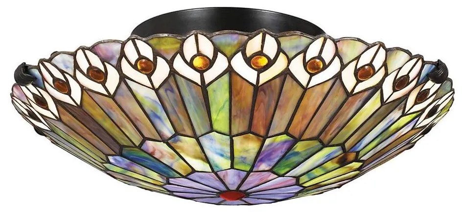 Quoizel QZ-WATKINS-F-VB - Plafon WATKINS 2xE27/60W/230V śr. 42 cm