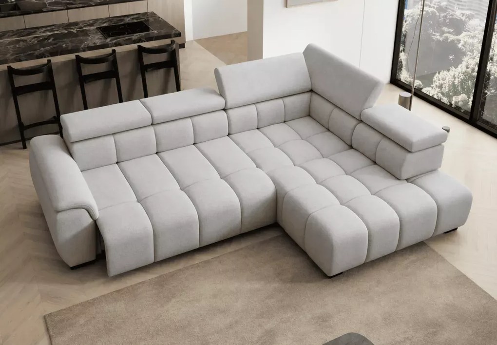 Narożnik Alvin L 297x205 cm – nowoczesny narożnik premium z elektrycznie regulowanym siedziskiem