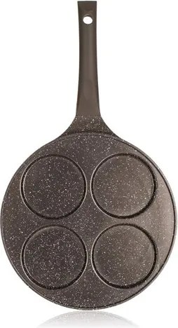 Banquet Patelnia na 4 racuchy z powierzchnią nieprzywierającą Granite Dark Brown 26 cm