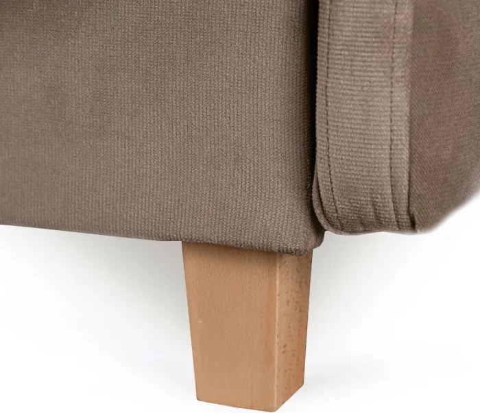 Sofa z Funkcją Spania CUBA Rozkładana Wersalka Dwuosobowa Beżowa Nowoczesna do Salonu