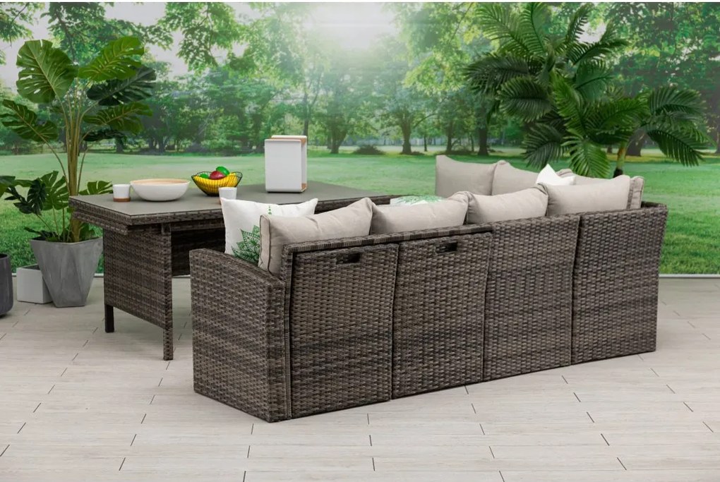 Doppler AVILA ogrodowy zestaw wypoczynkowy 2+1+1