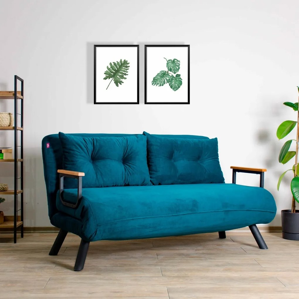 Rozkładana sofa Sando 2 Petrol Green