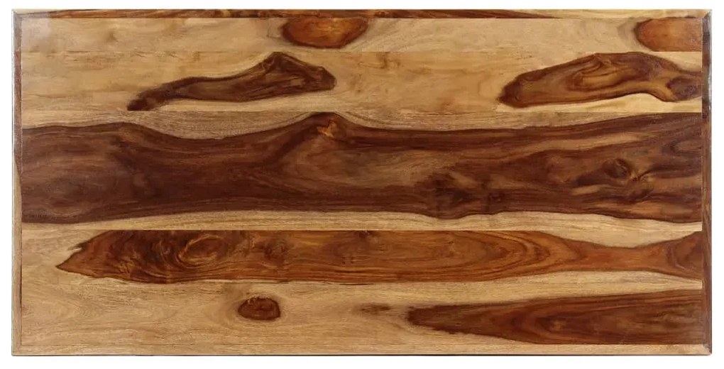 Loftowy stół z drewna sheesham Glefro – brązowy