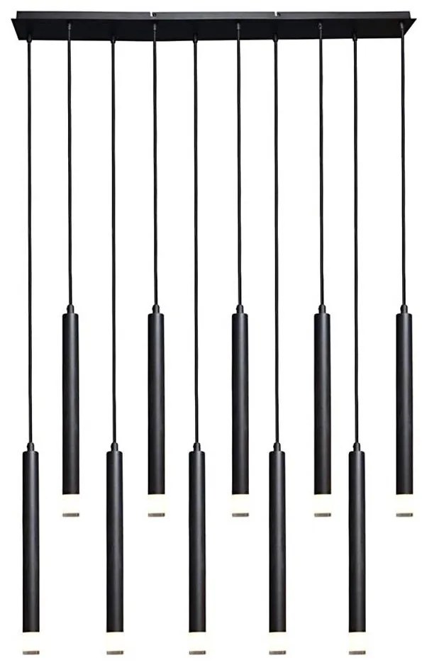 Rabalux 72364 - Żyrandol na lince RAMIRA 10xG9/5W/230V czarny