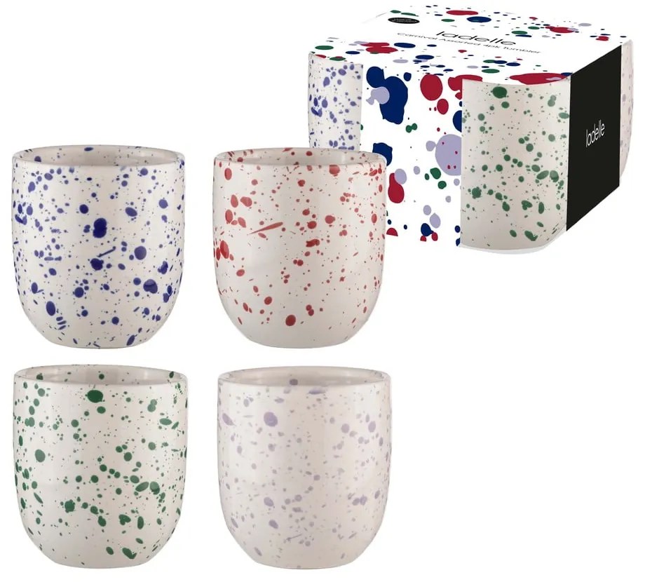 Białe kamionkowe kubki zestaw 4 szt. 350 ml Carnival – Ladelle