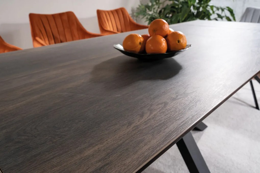 STÓŁ COLUMBUS CERAMIC BRĄZ LEGNO/CZARNY 160(240)X90 SIGNAL