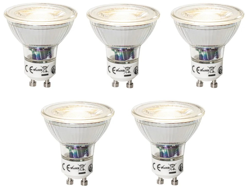 Zestaw 5 ściemnialnych żarówek LED GU10 7W 600 lm 4000K