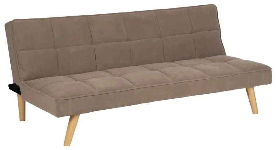 Beżowa rozkładana sofa z tkaniny szenilowej 175 cm – Ixia