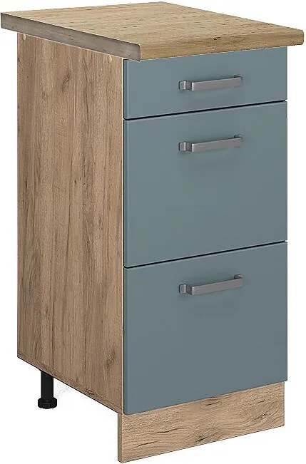 Szafka dolna do kuchni niebiesko-szary 40x60x81.6 r-line