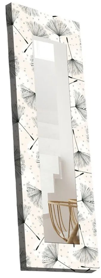 Lustro ścienne z drewnianą ramą 40x120 cm – Wallity