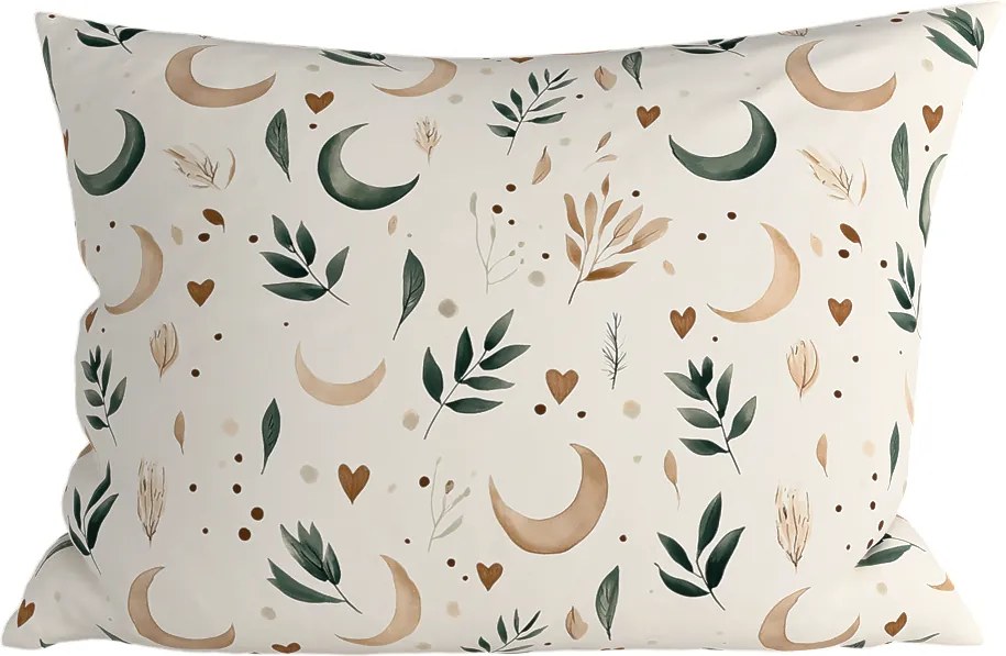 Poszewka na poduszkę z mikrofibry BOHO MOON 70x90 cm, kremowy