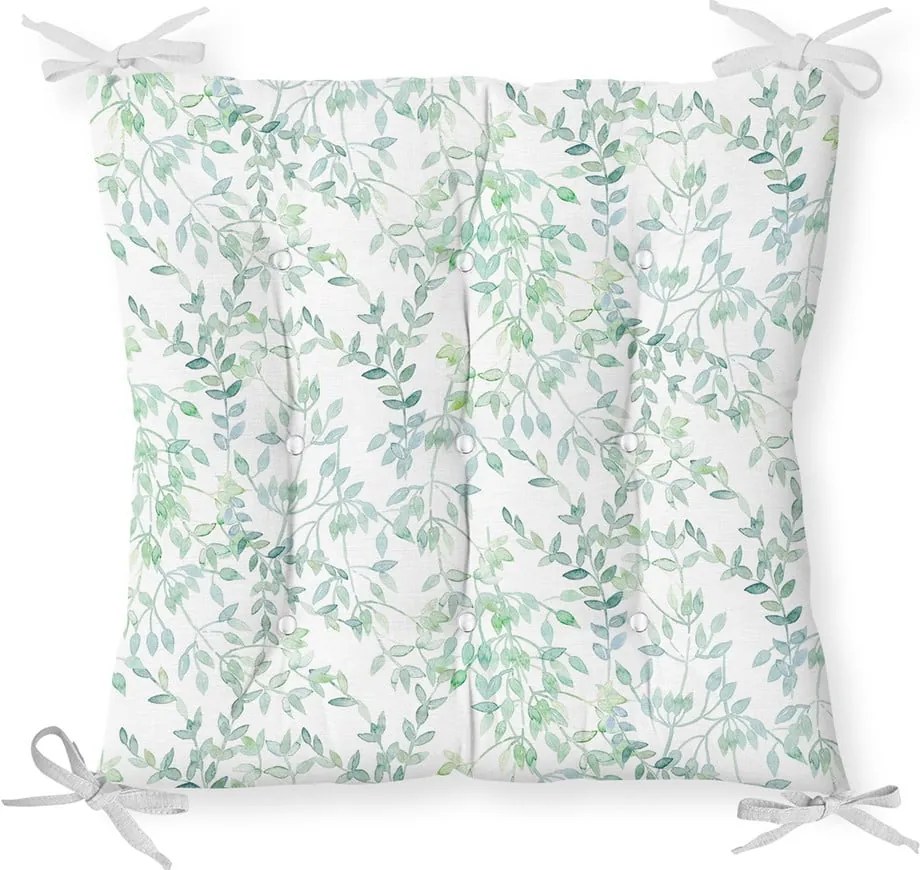 Poduszka na krzesło z domieszką bawełny Minimalist Cushion Covers Delicate Greens, 40x40 cm