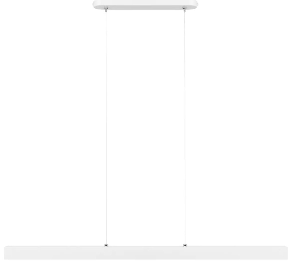 Biała lampa wisząca LED 96cm z metalu W96LED-4K-WEIß wymienny LED wyso