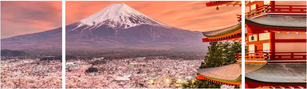 Obraz - Fujiyoshida, Japonia (170x50 cm)