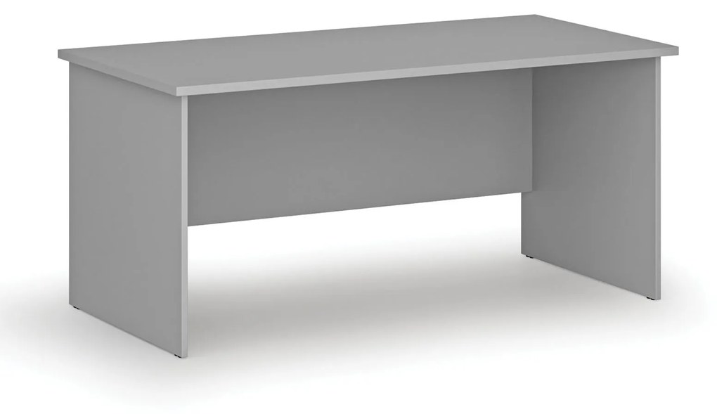 Biurko proste PRIMO GRAY, 1600 x 800 mm, szare