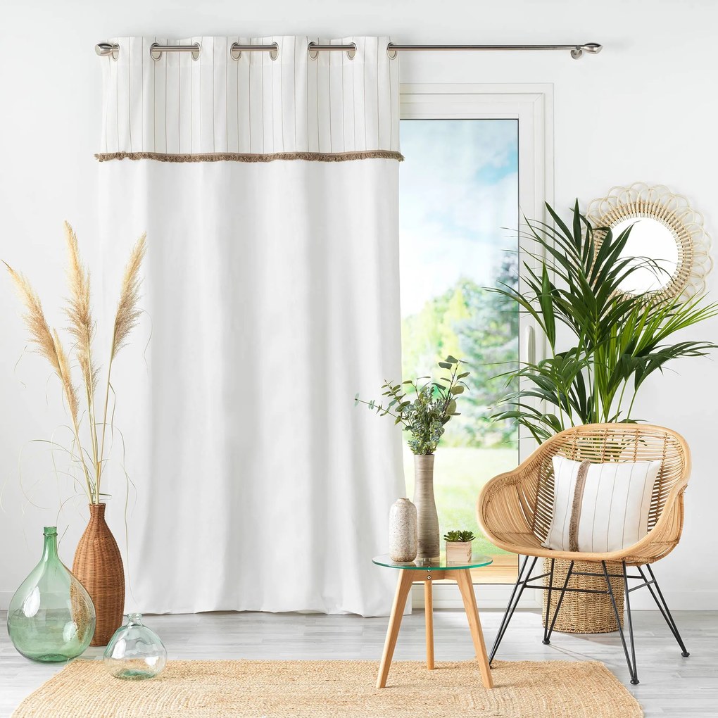 Poduszka ozdobna z frędzlami ALIZEE, bawełna, 40 x 40 cm