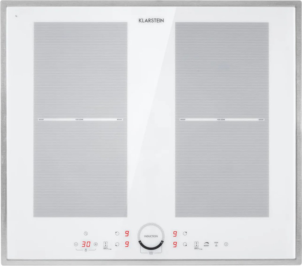 Klarstein Delicatessa Prime 60cm Płyta Indukcyjna 4 Strefy Gotowania Biały