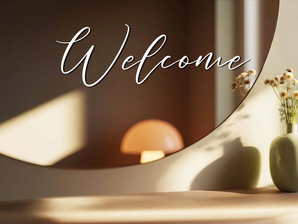 Naklejka na lustro S19 – Welcome