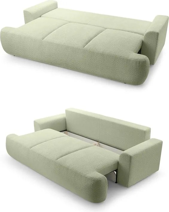 Sofa dwuosobowa VELO wolnostojący z funkcją spania w tkaninie Coral 55