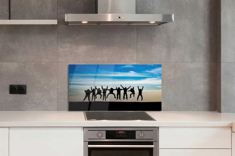 Panel nad Blat Kuchenny Ludzie na tle Nieba i Chmur