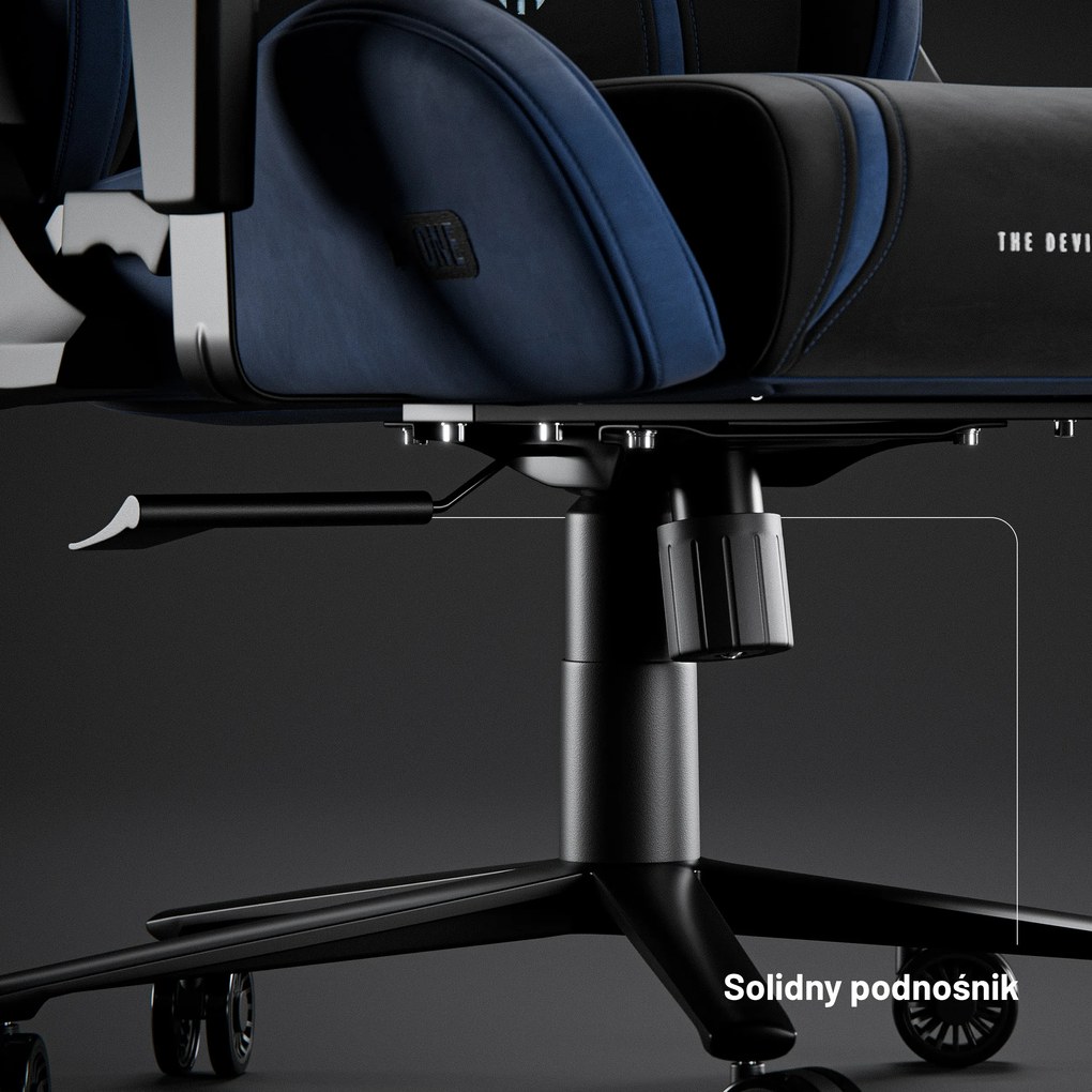 Fotel gamingowy materiałowy Diablo X-One 2.0 Normal Size, Night Blue